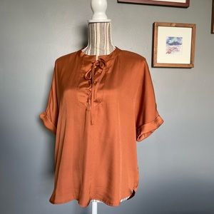 Copper Cuff Sleeved Shirt
